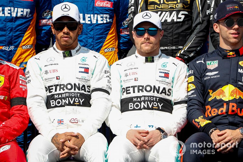 Lewis Hamilton, Mercedes AMG F1 y Valtteri Bottas, Mercedes AMG F1