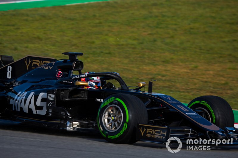 Romain Grosjean, Haas F1 Team VF-19 Ferrari.