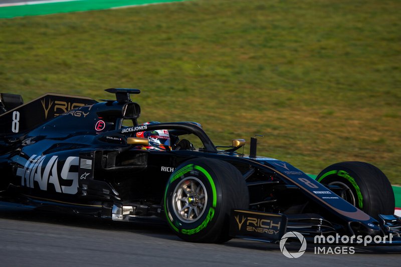 Romain Grosjean, Haas F1 Team VF-19 Ferrari. 