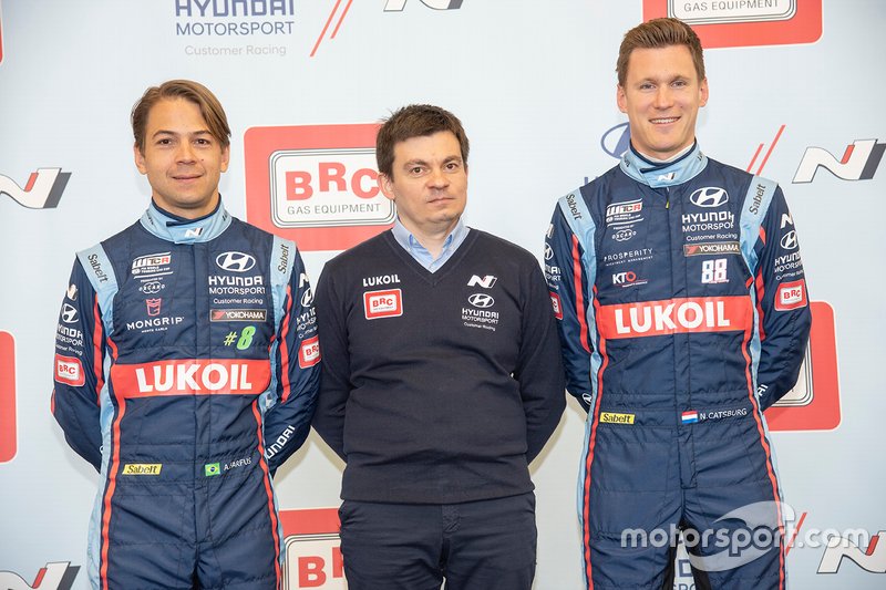 Augusto Farfus, Max Maximenko, Nick Catsburg, Hyundai BRC Team