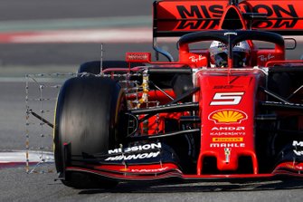 Sebastian Vettel, Ferrari SF90 with aero sensors