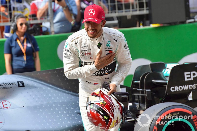 Lewis Hamilton, Mercedes AMG F1, on the grid