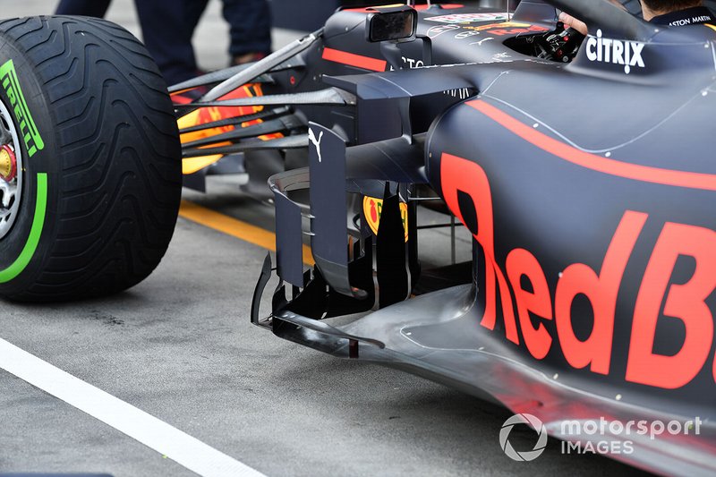 Side detail of the Red Bull Racing RB15
