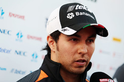 Sergio Perez, Sahara Force India F1 met de media