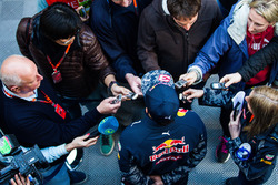 Daniel Ricciardo, Red Bull Racing with the media