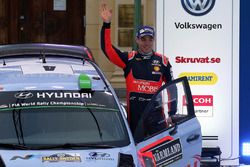 Second place Hayden Paddon, Hyundai Motorsport