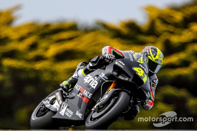 Aprilia неожиданно «поехала» с Эспаргаро
