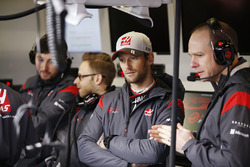 Romain Grosjean, Haas F1 Team avec ses collègues