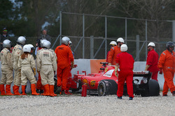 Crash: Kimi Räikkönen, Ferrari SF70H