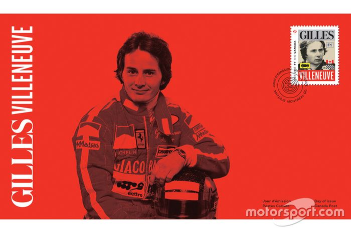 Sello de Correo de Gilles Villeneuve