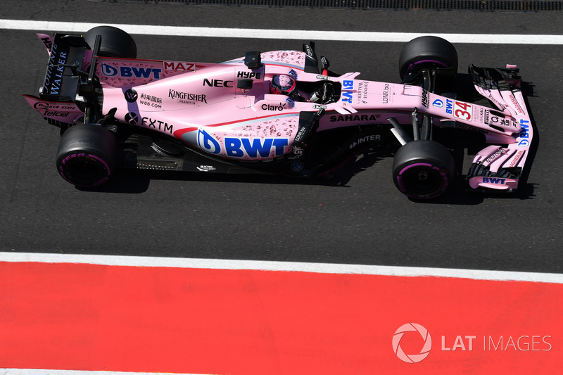 2017 год. Тесты с Force India на «Хунгароринге»