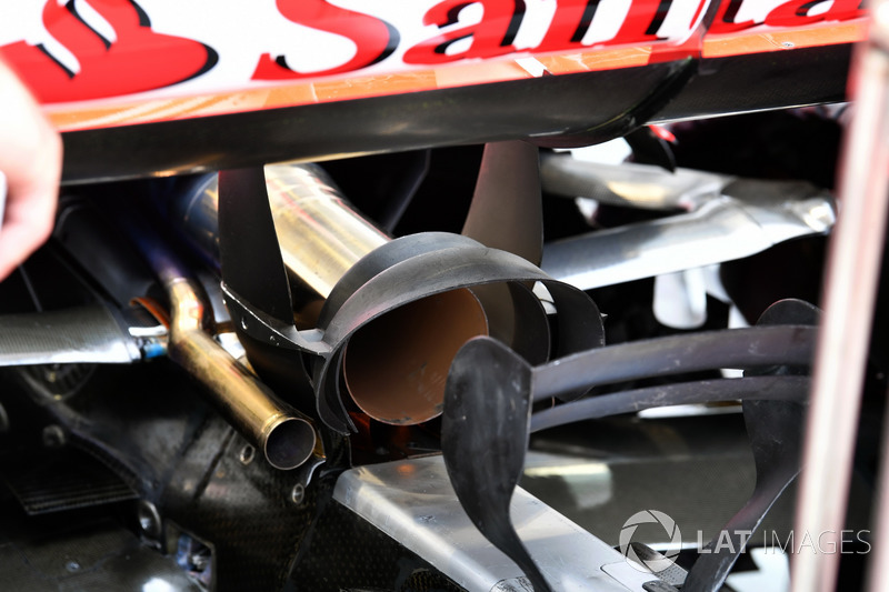 Ferrari SF70H, dettaglio dello scarico