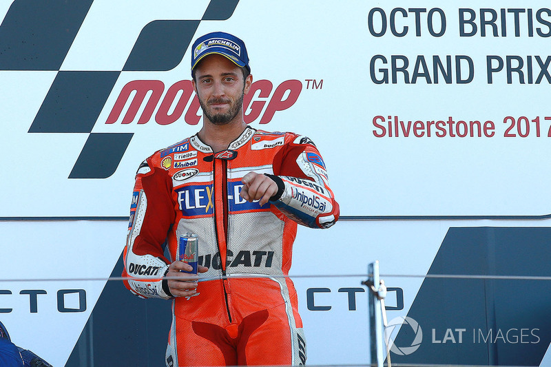 Podium: race winner Andrea Dovizioso, Ducati Team