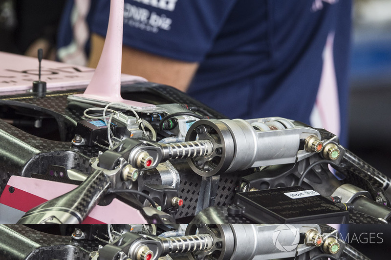 Sahara Force India VJM10 front suspension detail