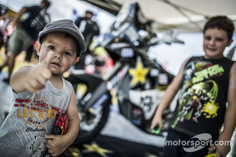 Kids at the Husqvarna Factory Racing team area