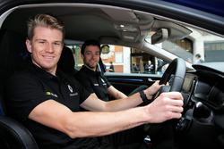 Nico Hulkenberg, Renault Sport F1 Team with team mate Jolyon Palmer, Renault Sport F1 Team