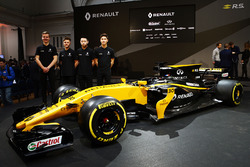 (L to R): Jarno Opmeer, Renault Sport Academy Driver; Max Fewtrell, Renault Sport Academy Driver; Sun Yue Yang, Renault Sport Academy Driver; Jack Aitken, Renault Sport Academy Driver, with the Renault Sport F1 Team RS17