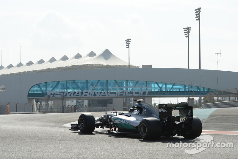 Pascal Wehrlein, Mercedes AMG F1 testing the new 2017 Pirelli tyres