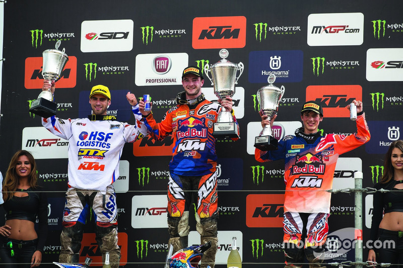 Podio: Jeffrey Herlings, Jorge Prado, KTM Factory Racing