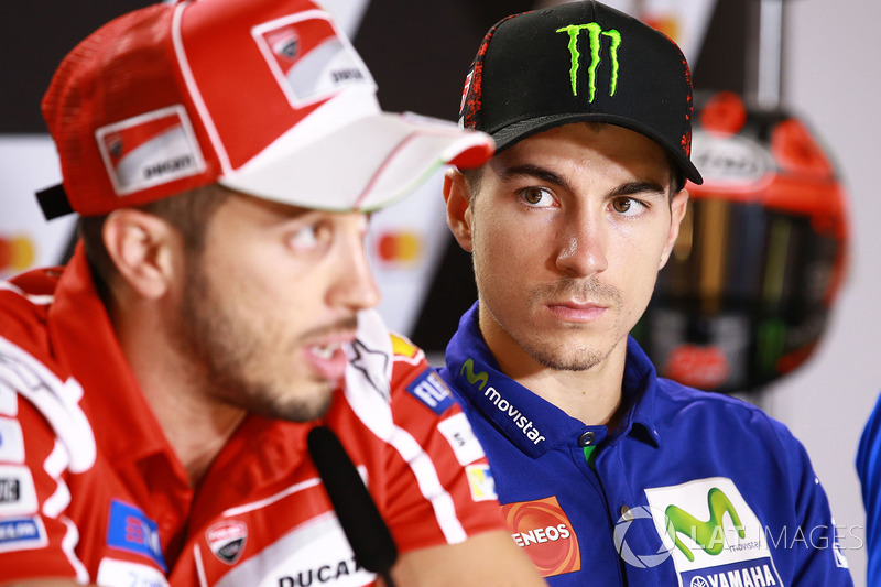 Andrea Dovizioso, Ducati Team, Maverick Viñales, Yamaha Factory Racing