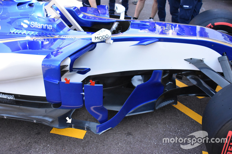 Sauber C36, sidepods