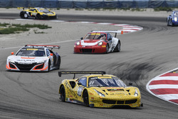#31 TR3 Racing Ferrari 488 GT3: Daniel Mancinelli, Niccolo Schiro, #43 RealTime Racing Acura NSX GT3: Ryan Eversley, Tom Dyer