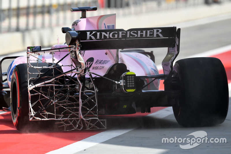 Alfonso Celis Jr., Sahara Force India F1 VJM10 with aero sensor