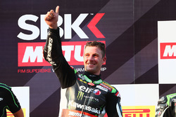 Podio: il vincitore della gara Jonathan Rea, Kawasaki Racing