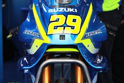 Le carénage de la moto d'Andrea Iannone, Team Suzuki MotoGP