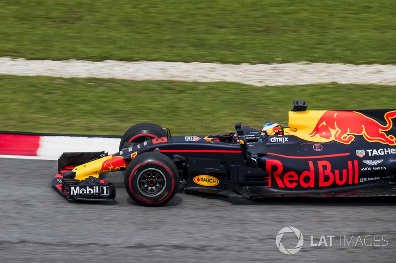 Ricciardo after he managed to break away from Vettel in the closing stages