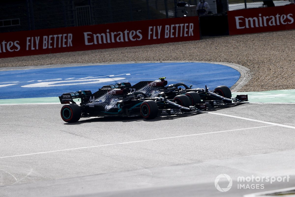 Lewis Hamilton, Mercedes F1 W11, Valtteri Bottas, Mercedes F1 W11 al inicio