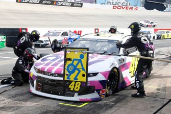 Jimmie Johnson, Hendrick Motorsports, Chevrolet Camaro Ally pit stop