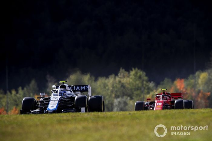 Nicholas Latifi, Williams FW43, Charles Leclerc, Ferrari SF1000