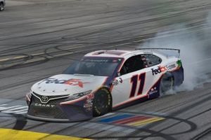Race winner Denny Hamlin, Joe Gibbs Racing, Toyota Camry
