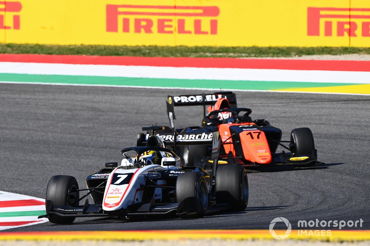 Theo Pourchaire, ART Grand Prix precede Richard Verschoor, MP Motorsport