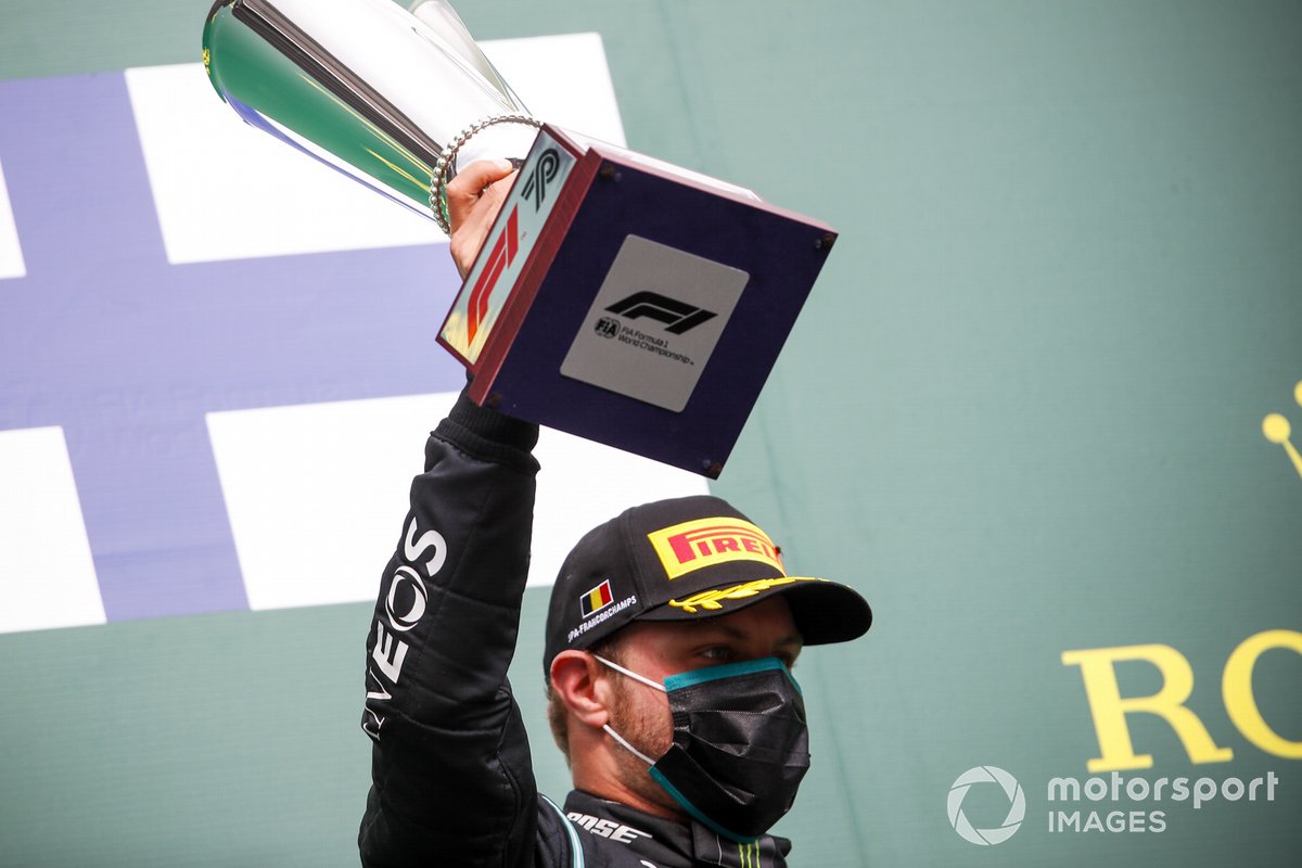 Podio: segundo lugar Valtteri Bottas, Mercedes-AMG F1