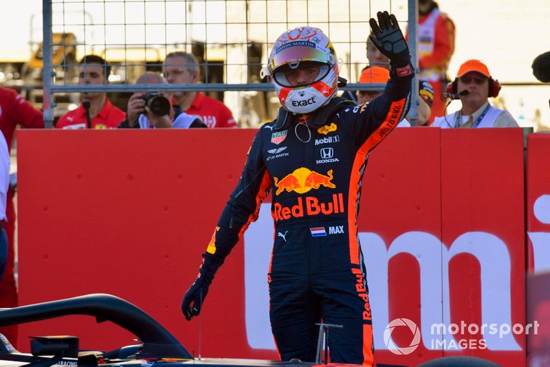 Max Verstappen, Red Bull Racing, in griglia di partenza, dopo le Qualifiche