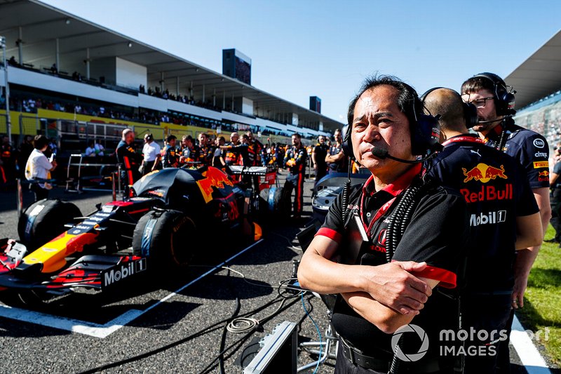 Toyoharu Tanabe, Director Técnico de F1, Honda en la parrilla