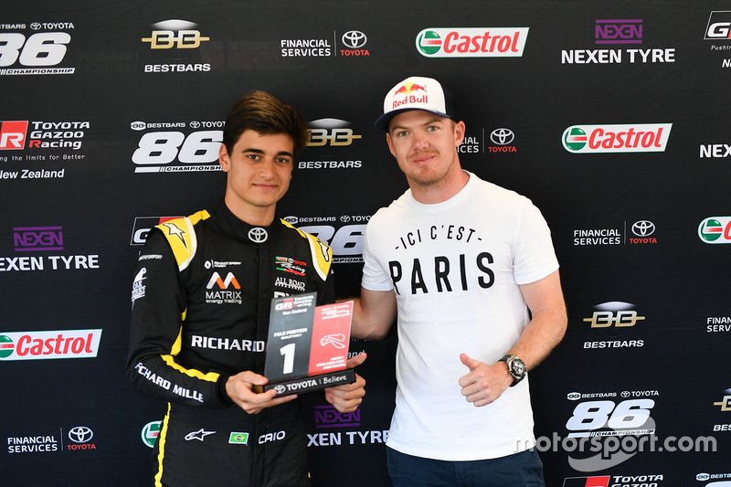 Pole sitter Caio Collet