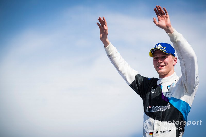 Race winner Maximilian Günther, BMW I Andretti Motorsports celebrates on the podium