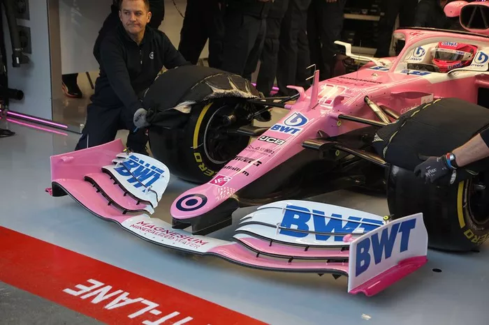 Racing Point RP20 front wing detail