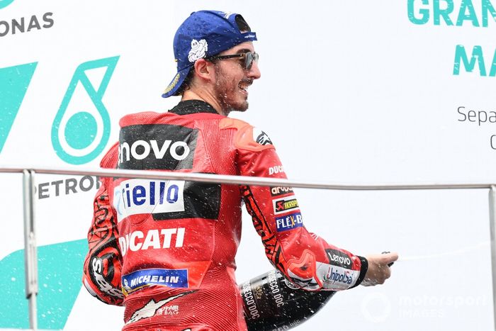 Podio: ganador Francesco Bagnaia, Ducati Team