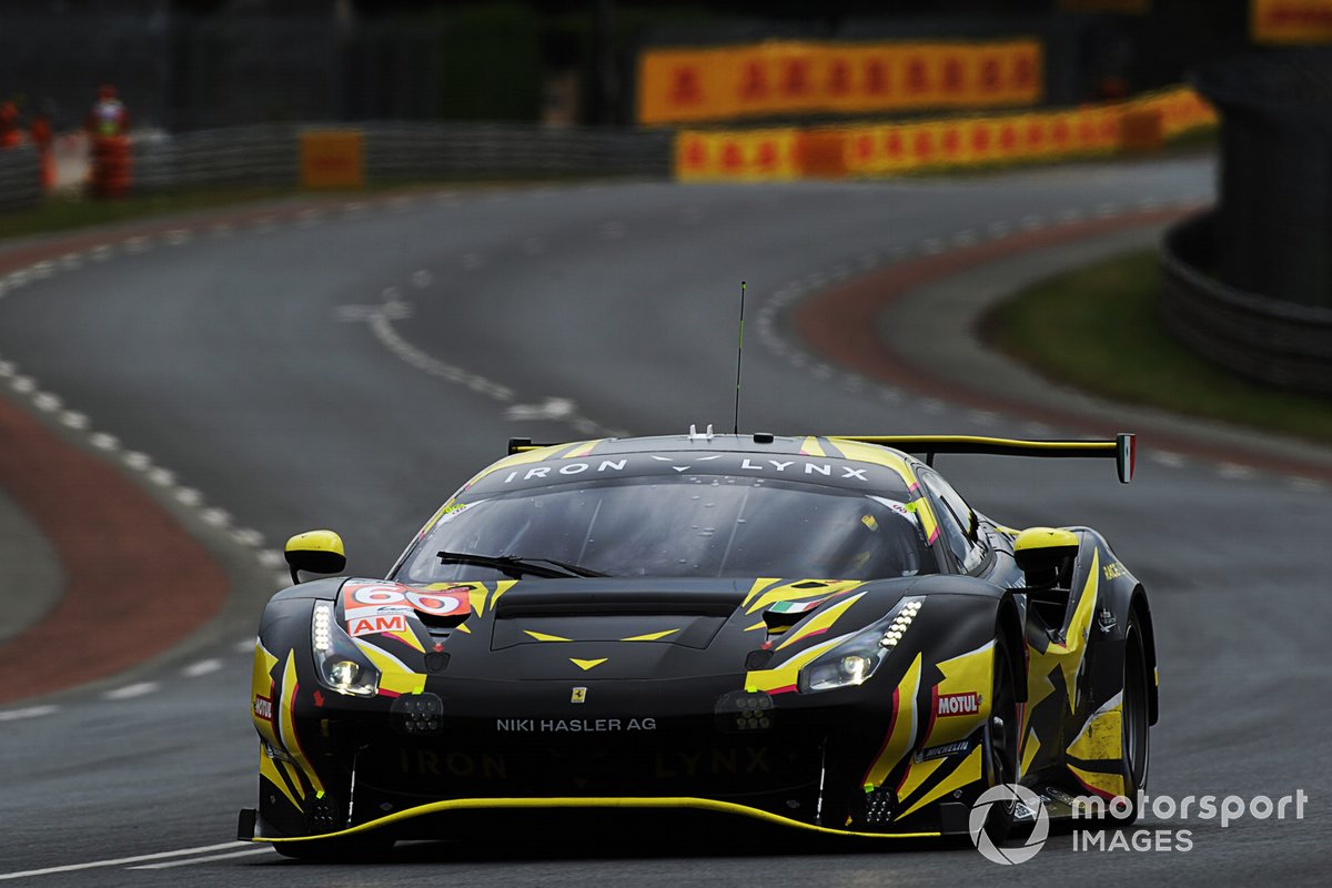 #60 Iron Lynx Ferrari 488 GTE EVO LMGTE Am, Claudio Schiavoni, Paolo Ruberti, Raffaele Giammaria
