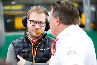 Andreas Seidl, Team Principal, McLaren, and Zak Brown, Executive Director, McLaren