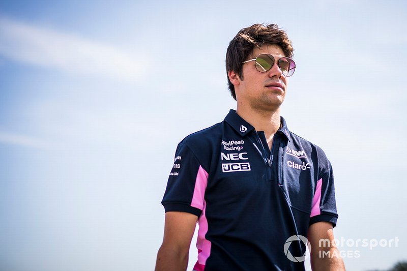 Lance Stroll, Racing Point fait un trackwalk