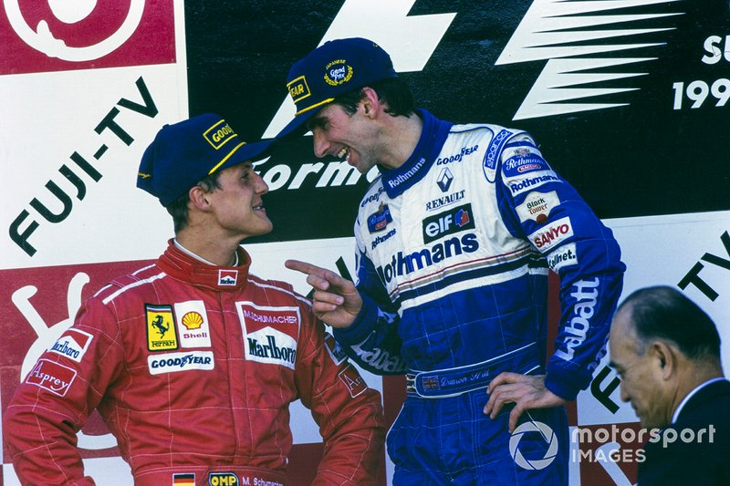 1. Damon Hill, WIlliams, 2. Michael Schumacher, Ferrari