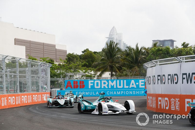 Tom Dillmann, NIO Formula E Team, NIO Sport 004, Mitch Evans, Panasonic Jaguar Racing, Jaguar I-Type 3, Nelson Piquet Jr., Panasonic Jaguar Racing, Jaguar I-Type 3