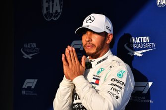 Le poleman Lewis Hamilton, Mercedes AMG F1