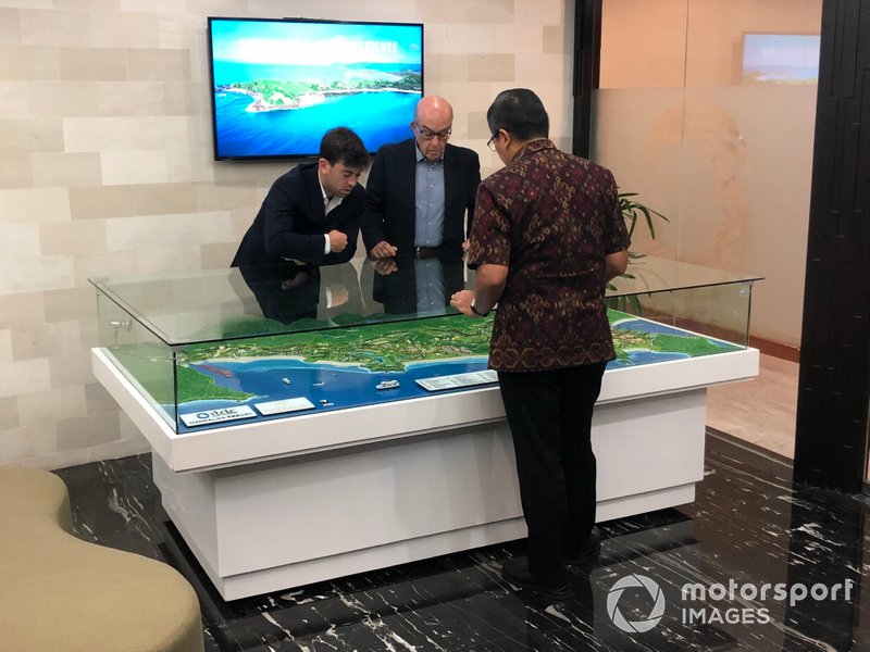 Sporting Director Carlos Ezpeleta and Dorna CEO Carmelo Ezpeleta prepare for Indonesia to be on the MotoGP map