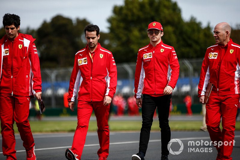 Charles Leclerc, Ferrari, with Jock Clear, Race Engineer, Ferrari